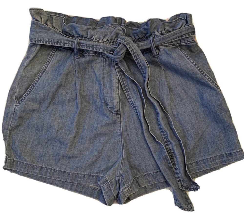 Size 10 Primark High Waist New Jean Shorts Womens Denim Elastic